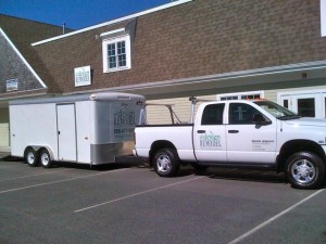 Truck and Trailer at Office